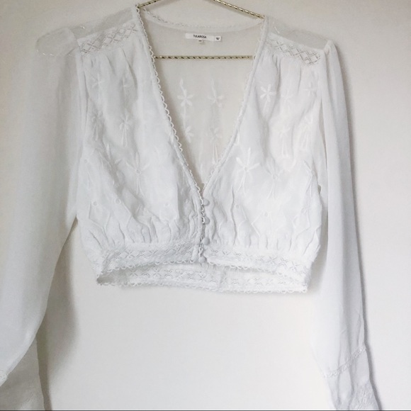 Tularosa Barbara Crop in Ivory - Picture 5 of 8